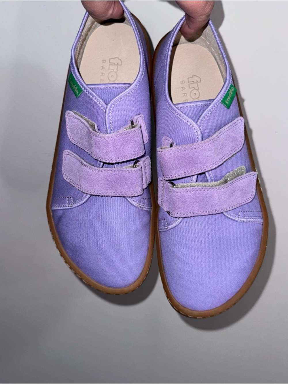 Froddo Barefoot Purple Canvas Sneakers EU 37 Minimalist Zero Drop Kids Shoes